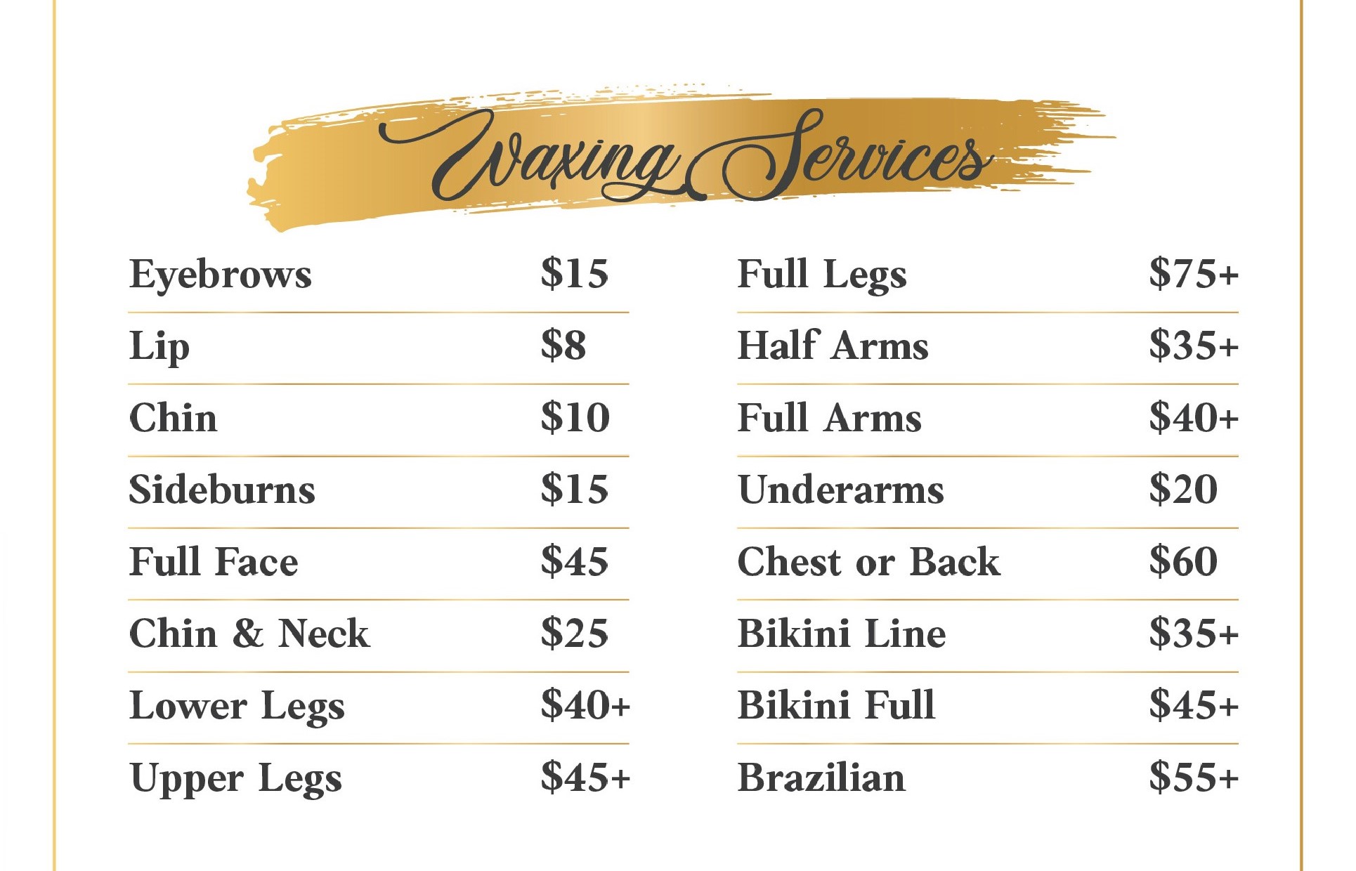 waxing services